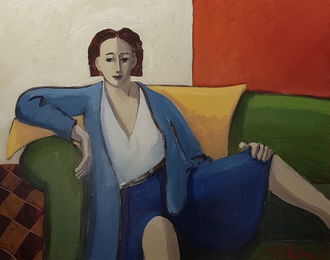 Sibley art Lady In Blue