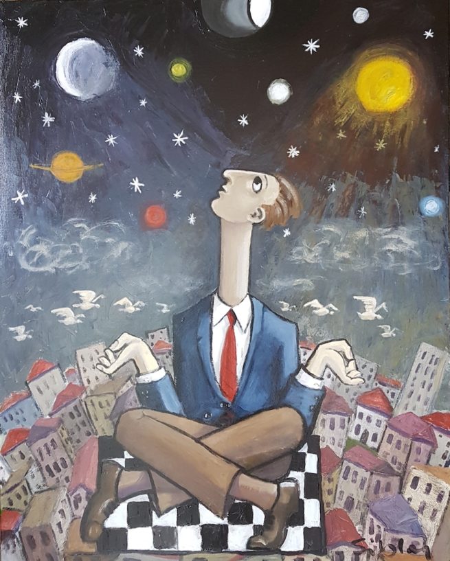 Sibley art Knock Knock Who's Up There?